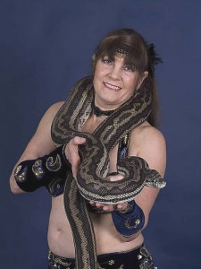 SnakeySue002 Working with Lizzie the carpet Python